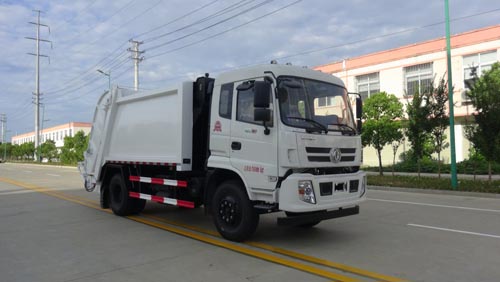 華通牌HCQ5168ZYSJ5型東風(fēng)御虎12方壓縮式垃圾車